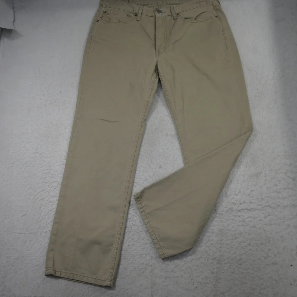 Levi‎ Strauss & Co. 514 Men 36x30 Straight Fit Tan Khaki Cotton Chino Pants